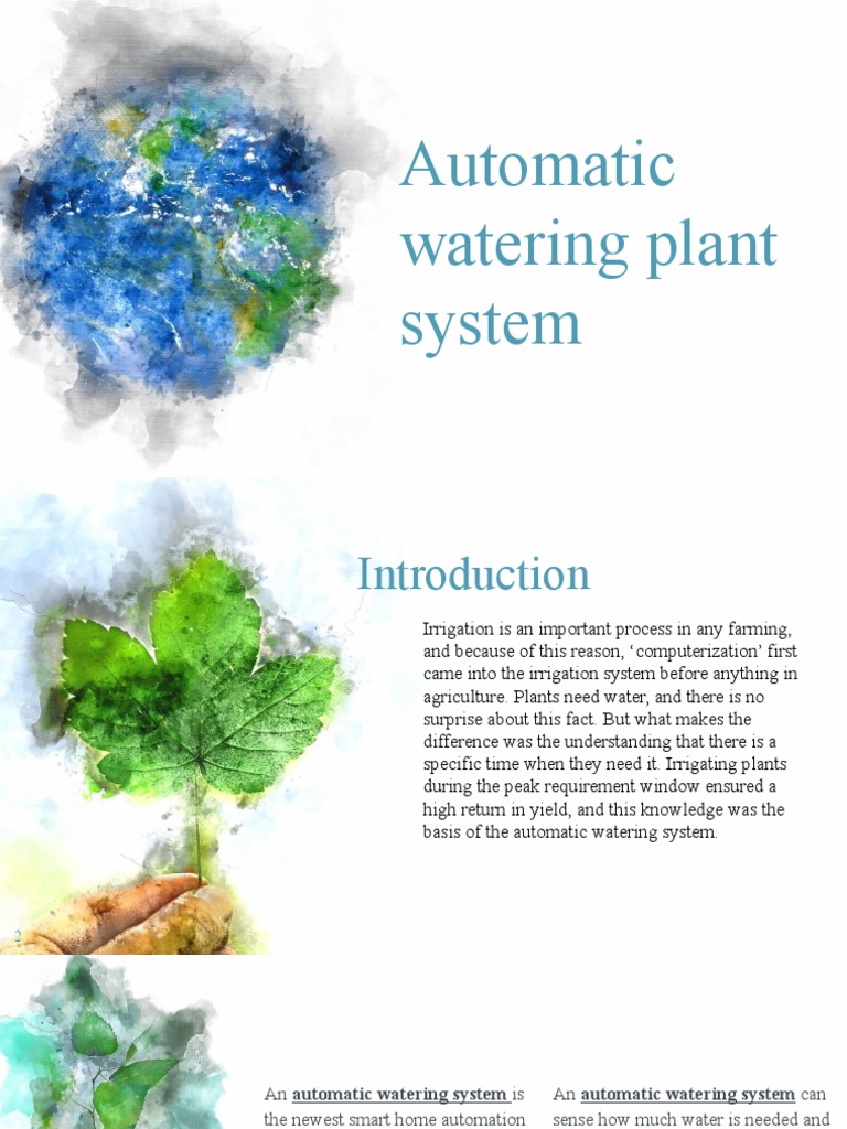 Automatic Watering Plant System | PDF | Irrigation | Control Theory