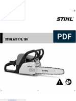 Stihl Ms - 170 Chainsaw Manual