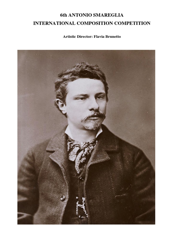 6th Antonio Smareglia Competition PDF Musical Compositions