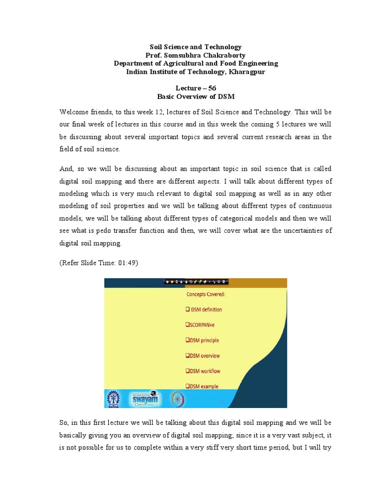 Lec56 basic overview of digital soil mapping dsm pdf regression