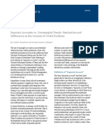 Separate Accounts vs. Commingled Funds: Similarities and Differences in The Context of Credit Facilities