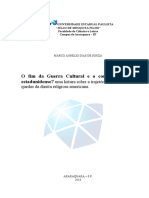 Unesp: O Fim Da Guerra Cultural e o Conservadorismo Estadunidense?