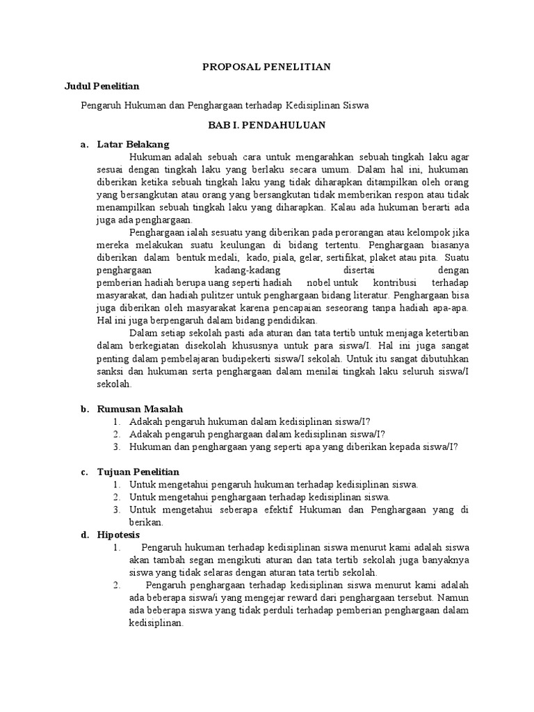 Proposal Penelitian Pdf Karier Perkembangan