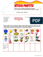 Nourriture - ARTICLE Partitif