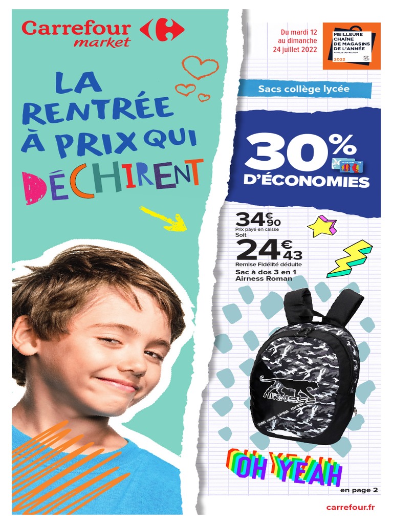 Promo 2 rubans de correction pastel chez Carrefour Market