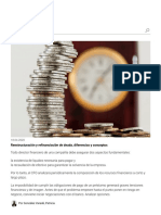 Reestructuración y Refinanciación de Deuda, Diferencias y Conceptos - ILP Abogados