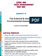 3-6 SM Strategic Analysis - External & Internal Environment