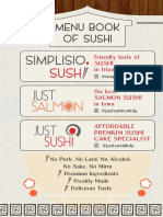 Menu Book Of Sushi