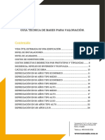 Guía técnica de bases para valoración edificaciones