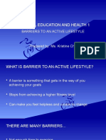 Barriers To An Active Lifestyle