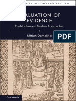 (ASCL Studies in Comparative Law) Mirjan Damaška - Evaluation of Evidence - Pre-Modern and Modern Approaches-Cambridge University Press (2018)