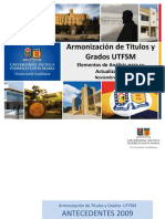 Elementos Analisis PPT Mapa Titulos Grados USM - Agosto2012 CS - Actualizado NOV 2012 IOG