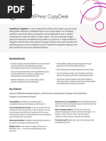 Quark CopyDesk Data Sheet 22