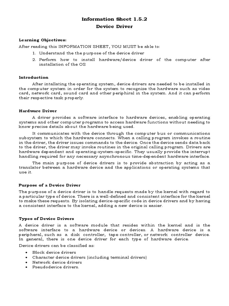 A Comprehensive Guide to Understanding Device Drivers Their Purpose