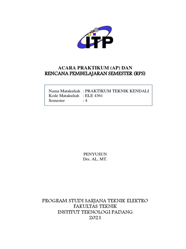 AP Rps Jobsheettkendali Almt | PDF