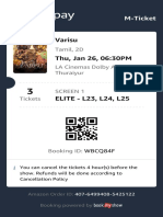 M-Ticket booking for Varisu Tamil film