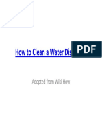 How To Clean A Water Dispenser