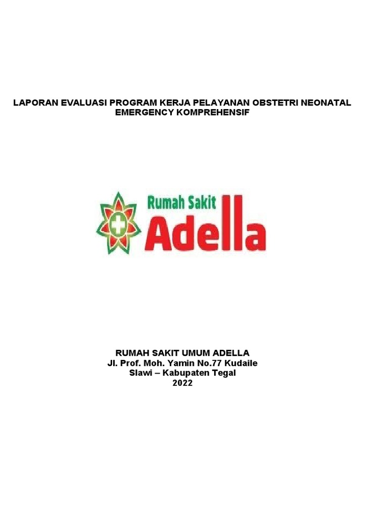 Evaluasi Program PONEK RS Adella 2022 | PDF | Bisnis | Kesehatan Holistik