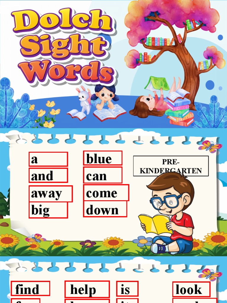 Dolch Sight Words PDF