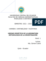 Ca1-Unidad Didactica-Metodologia de La Investigacion (22-23)