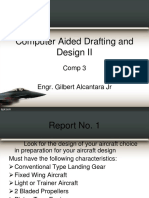 CAD Design of a Light Aircraft with Fixed Landing Gear