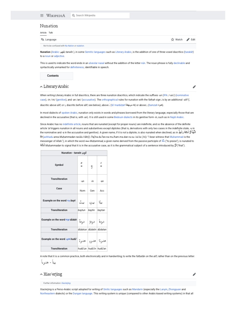 Nunation Wiki PDF Human Communication Languages Of Asia
