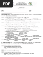 ENGLISH 10 2nd Quarter Exam (Set B)