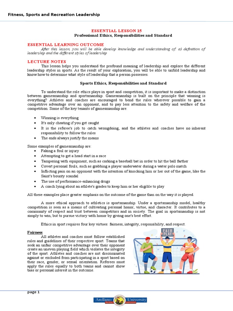 15 Proffesional Ethics | PDF | Sports | Integrity