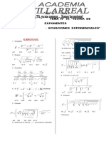 Semana 01 Teoria de Exponentes Algebra (Regular Mañana y Tarde)