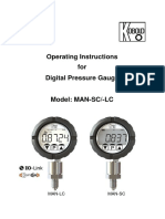 Manual Digital Pressure Gauge Battery Man SC LC