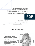Community Presentation Glaucoma @ St Francis Church Rumuokota