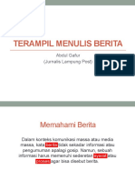 Terampil Menulis Berita