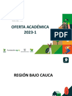 Becas - Regionales - OFERTA ACADEMICA 2023 1