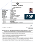 Admit Card-2022-2023