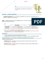 01 L'Adjectif Qualificatif