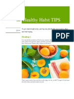 Healthy Habit Tips 