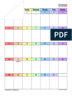 June 2023 Calendar Landscape