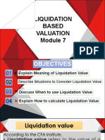 Module 7 - Liquidation Based Valuation
