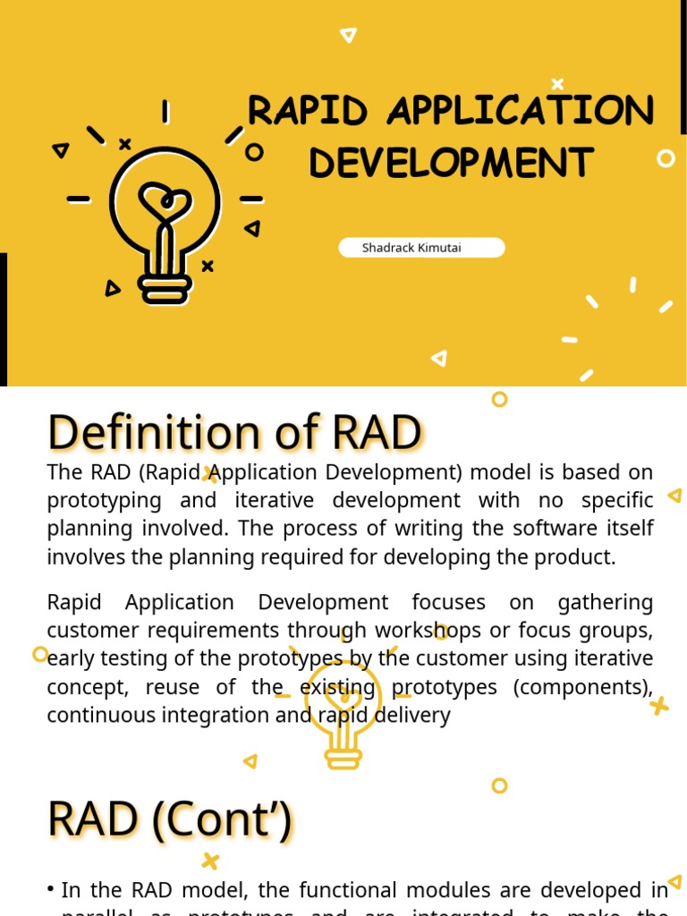 Rapid Application Design | PDF | Software Development Process | Prototype