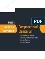 Components of Curriculum