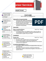 Resume and Cover Letter Handout