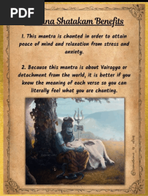 Nirvana Shatakam Benefits