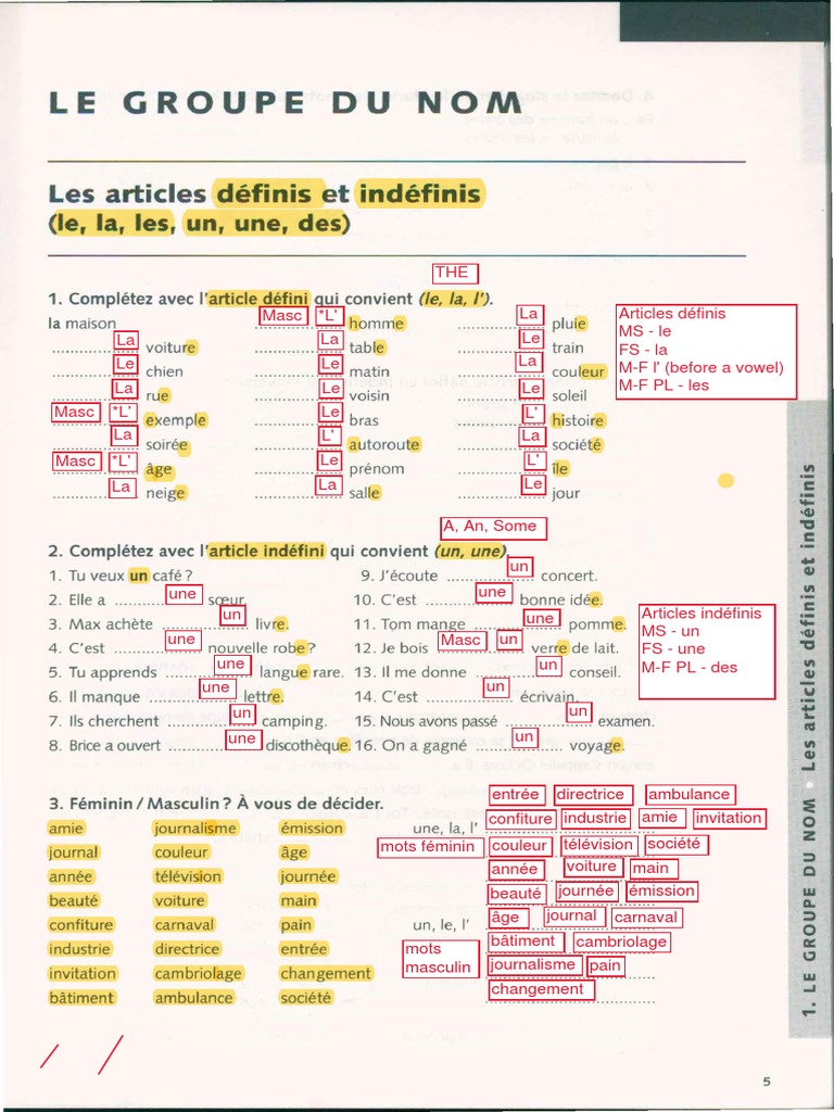 Pages 6 - 15 From Grammaire Explique Du Francais Exercices ND | PDF ...