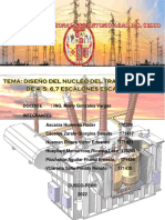 Diseño Del Nucleo Del Transformador de 4,5,6,7 Escalones