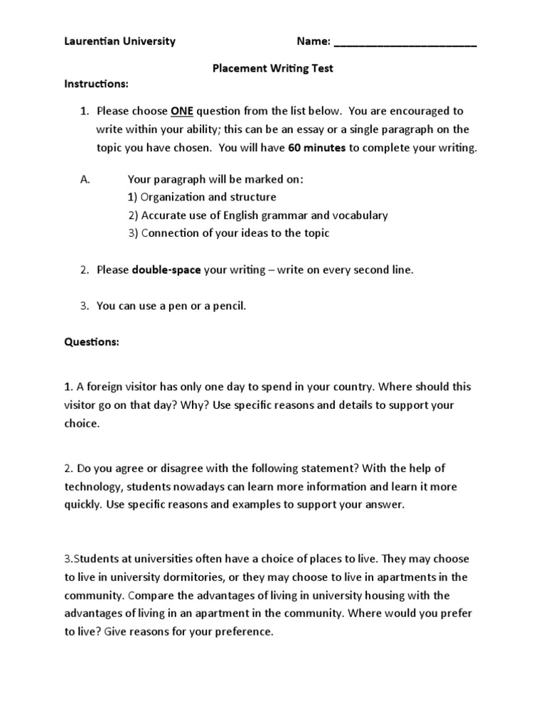 F2022 EAP Placement Test Writing PDF