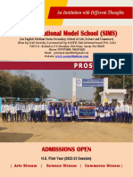 SIMS Admission Brochure 2022-23