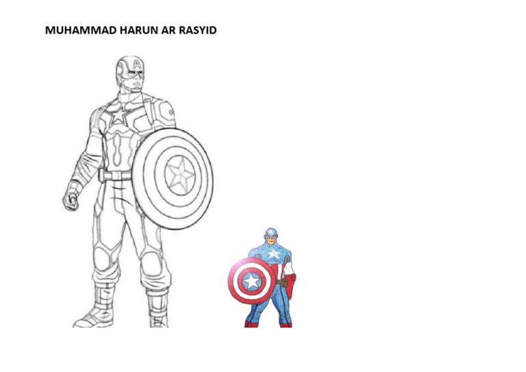 Mewarnai Captain America | PDF