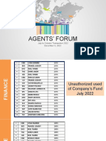 3PL Agents' Forum - July To October (Finance)