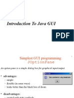 Intro Java GUI - JOptionPane Dialog Boxes