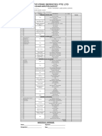 Ys Yong - SUPERVISOR CHECK LIST 2022